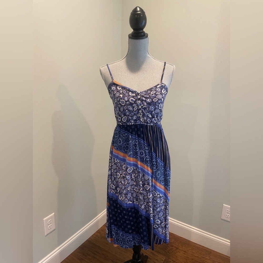 Aerie - patterned cotton/viscose dress - Size XS
